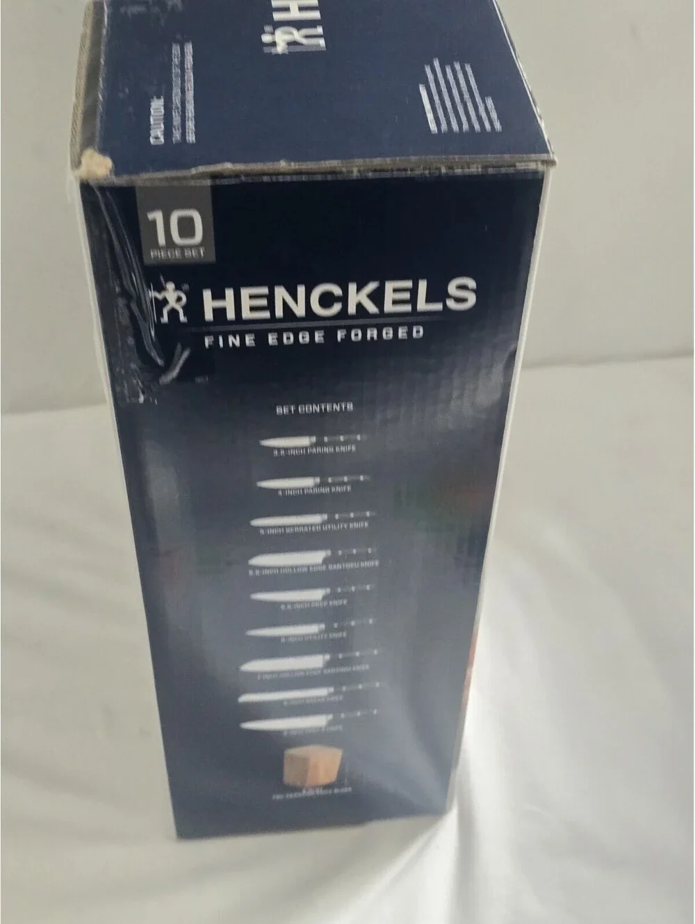 Henckels Fine Edge Forged 10-piece Knife Block Set German Steel Lifetime Warr